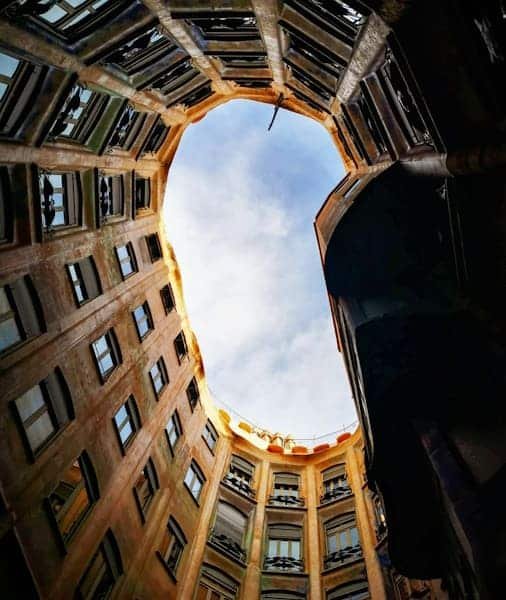 Casa Milà from the ground floor