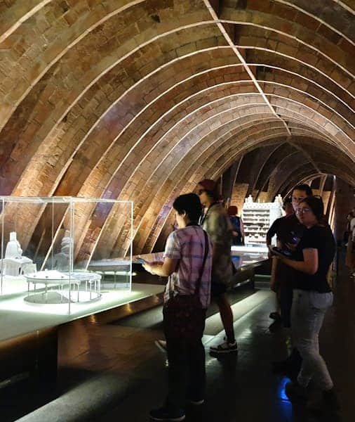 Espai Gaudi Exhibition displayed in the attic