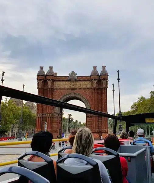 Explore Barcelona with an open-deck bus